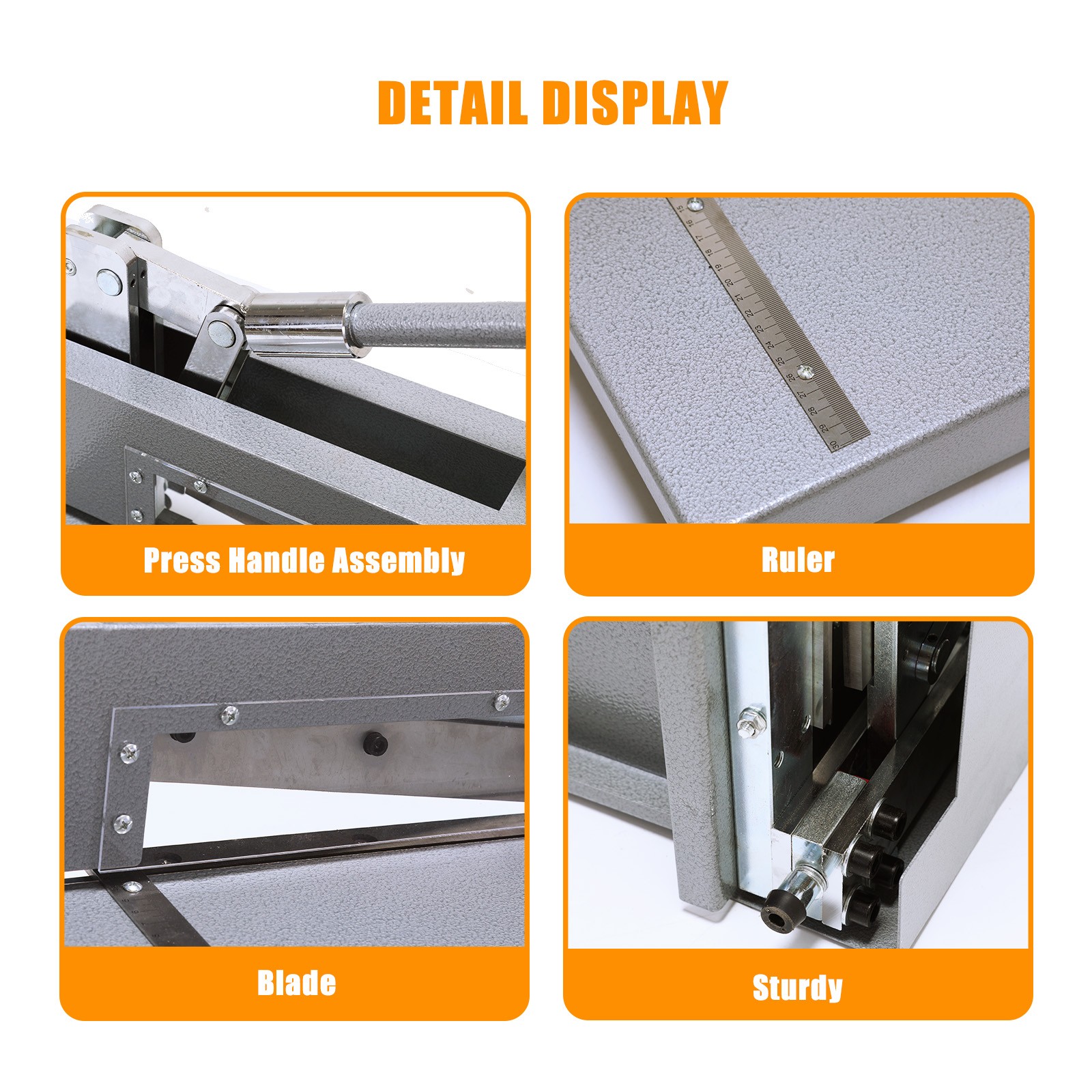 Manual Guillotine Metal Shear Heavy Duty Hand Plate Shear Aluminum Sheet Cutter