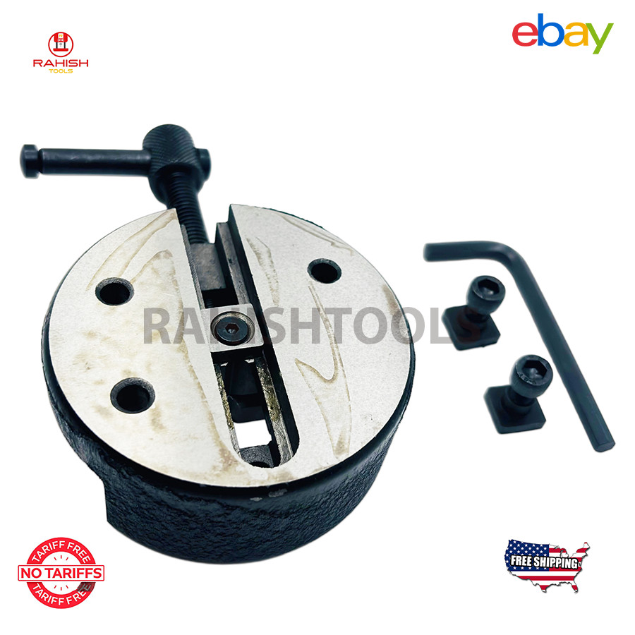 New Round Vice 100mm For 4″100mm Rotary Milling Table Supplied With M6 Tnuts USA