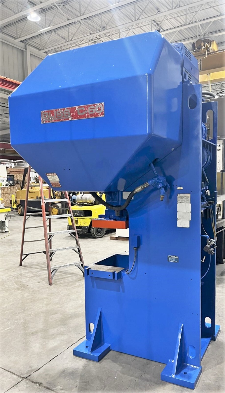 60 Ton Bliss C-60 Flywheel Gap Frame Press Industrial Stamping (1996)