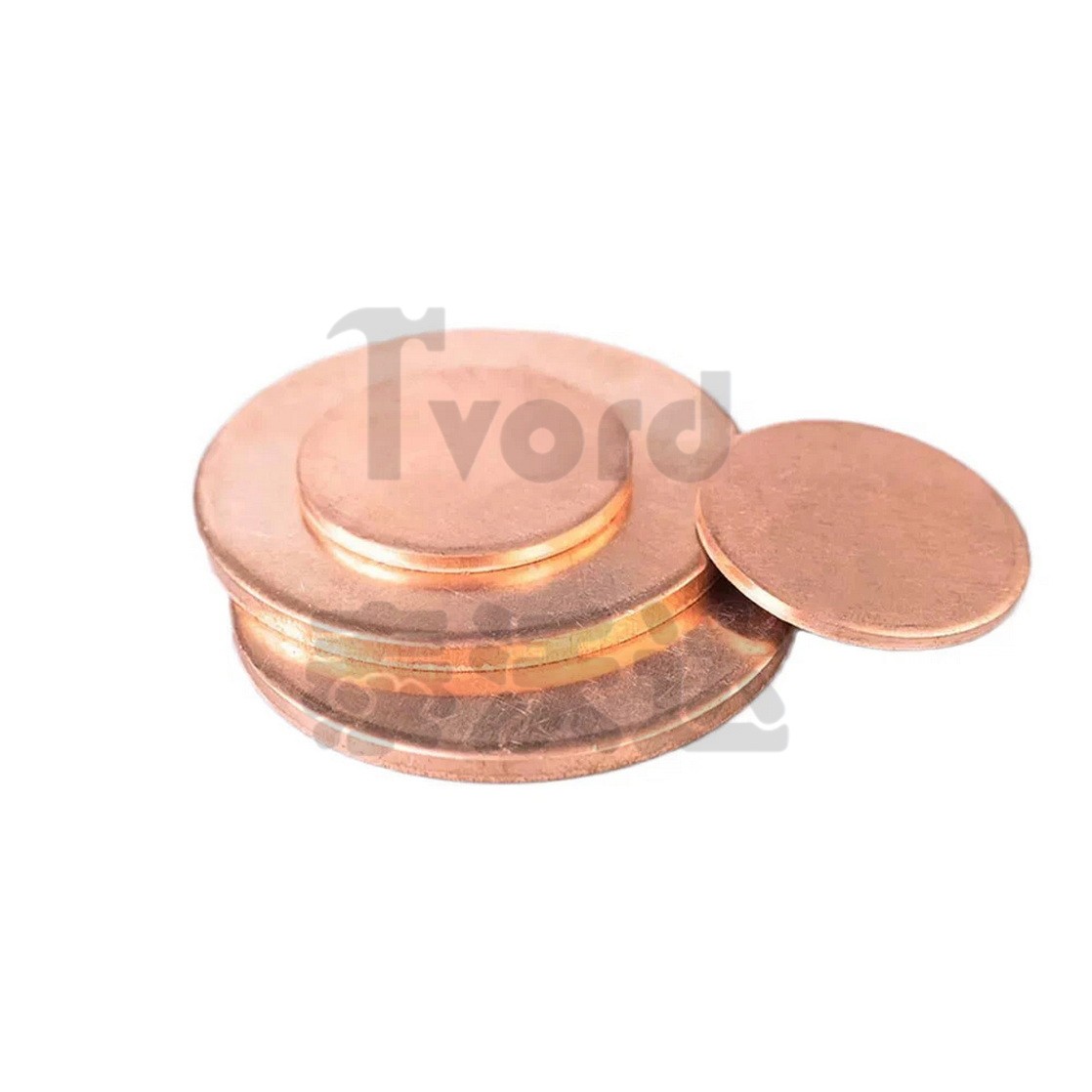 Solid Pure Copper Disc Blank Cut Round Sheet Plate Thick 0.5-3mm Dia 10mm-200mm