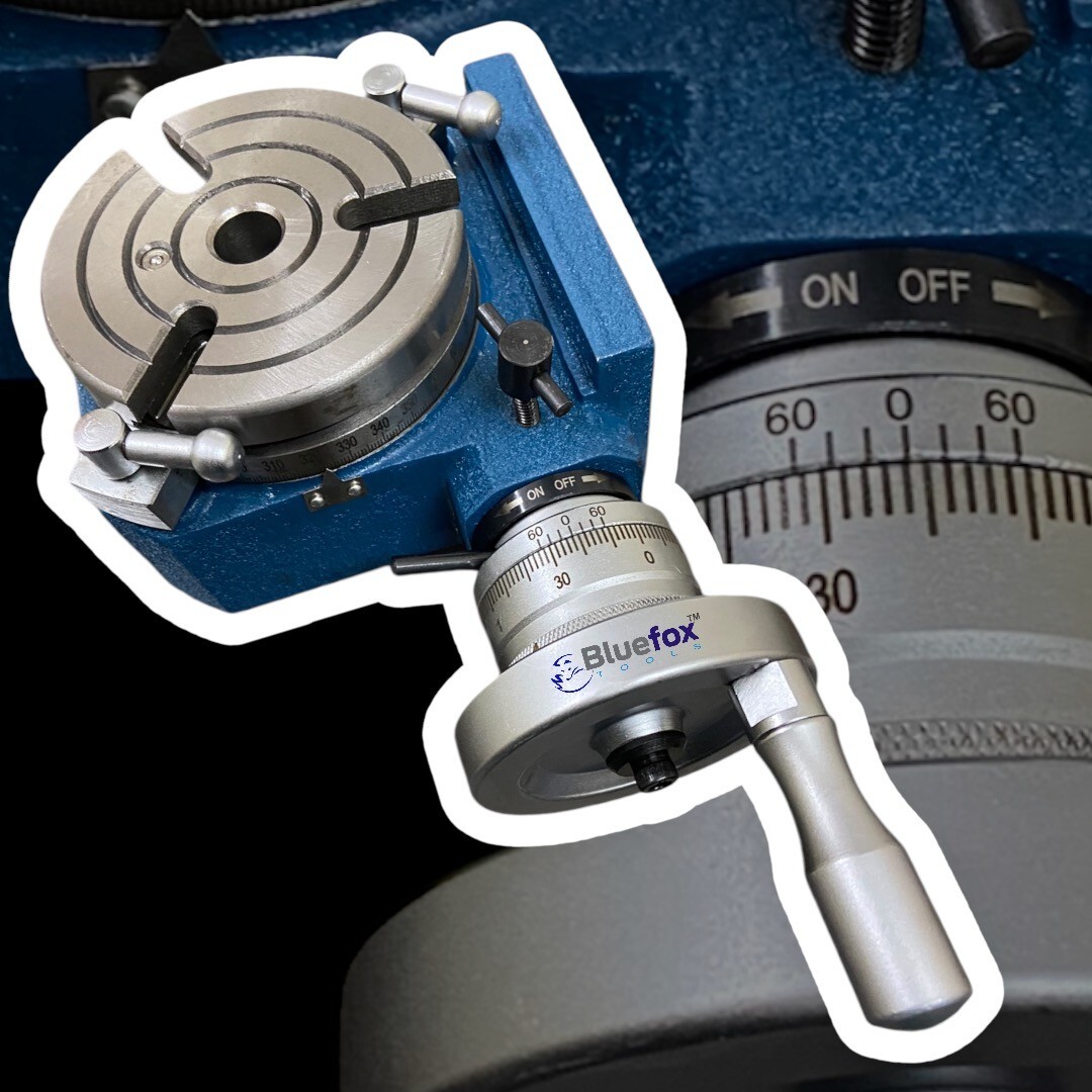 4″ 110mm HV4 Horizontal Vertical Rotary Table with M8 Clamp Kit for Milling