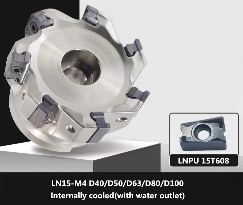 LNPU15T608 Face Milling Cutting Head D50–D100 Tool High Feed CNC Outlet Internal