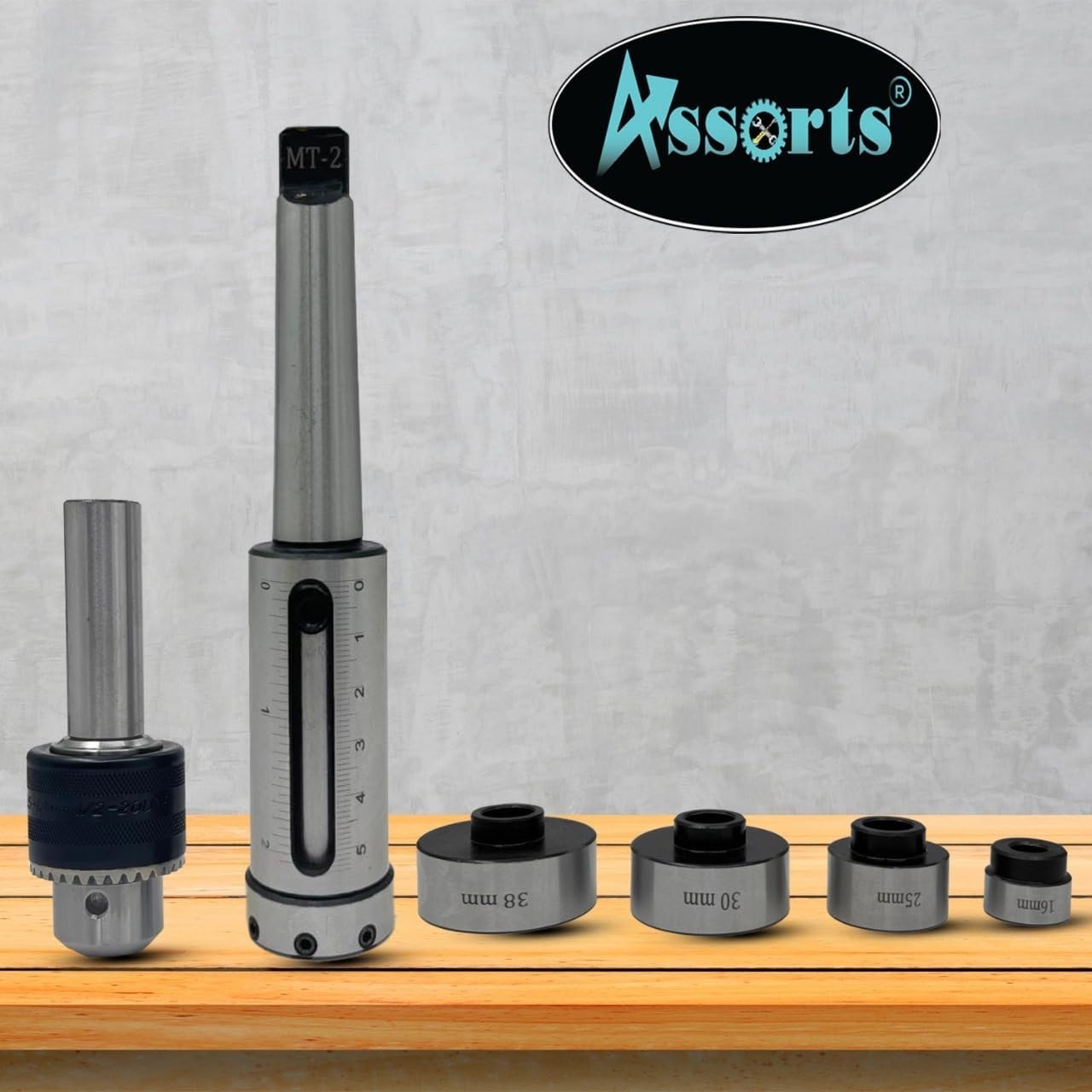MT2 Shank Tapping Threading Reaming Holder Set with Drill Chuck Metric