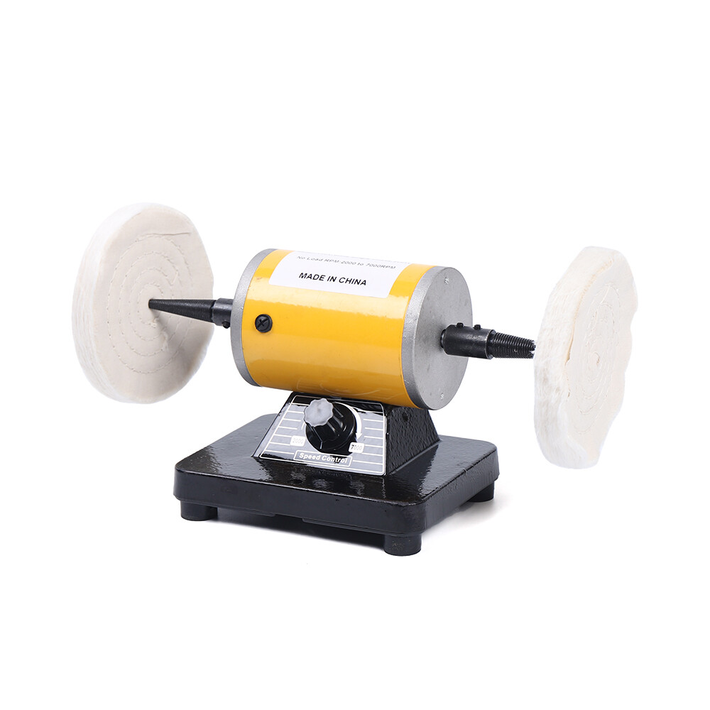 Variable Speed Bench Lathe Polishing Machine Buffing Motor Jewelry Polisher 200W