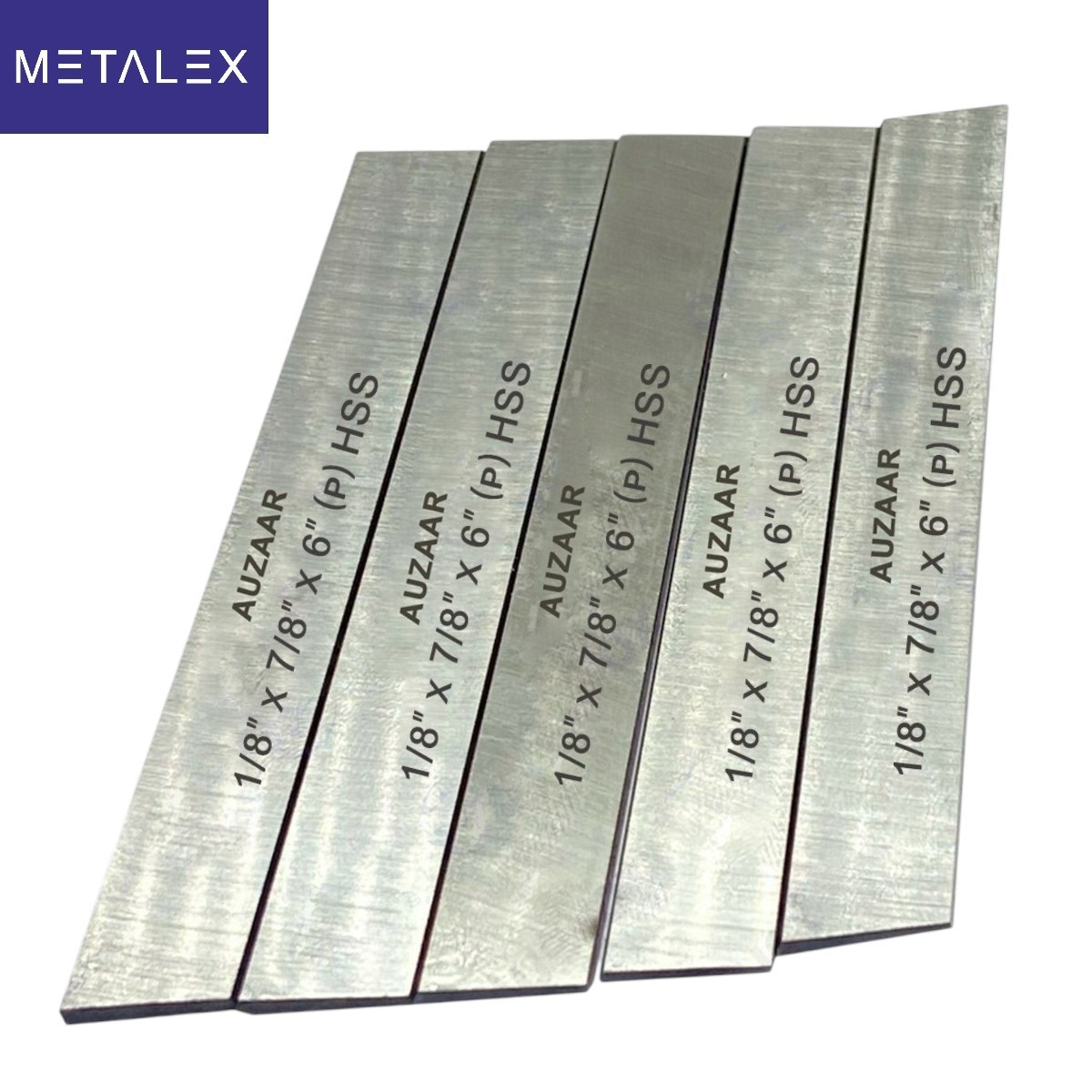 1/8″ x 7/8″ x 6″ Inch Lathe Cut Off Parting Tool Blade 5 Piece HSS Set M2 Grade