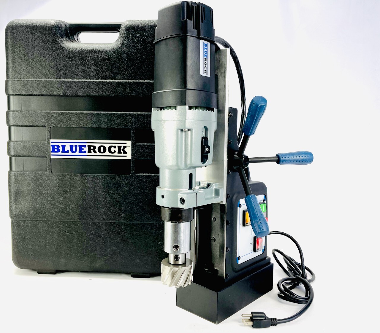 BLUEROCK TYP-75 Magnetic Mag Drill Press 2-Speed Reversible fits Hougen Cutters