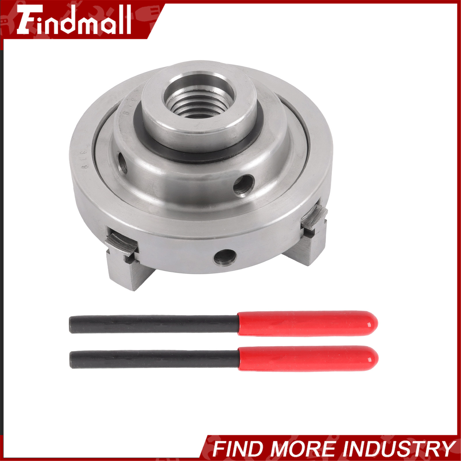 Findmall 4″ 4 Jaw Lathe Chuck Set 1×8 TPI Self Centering Chuck