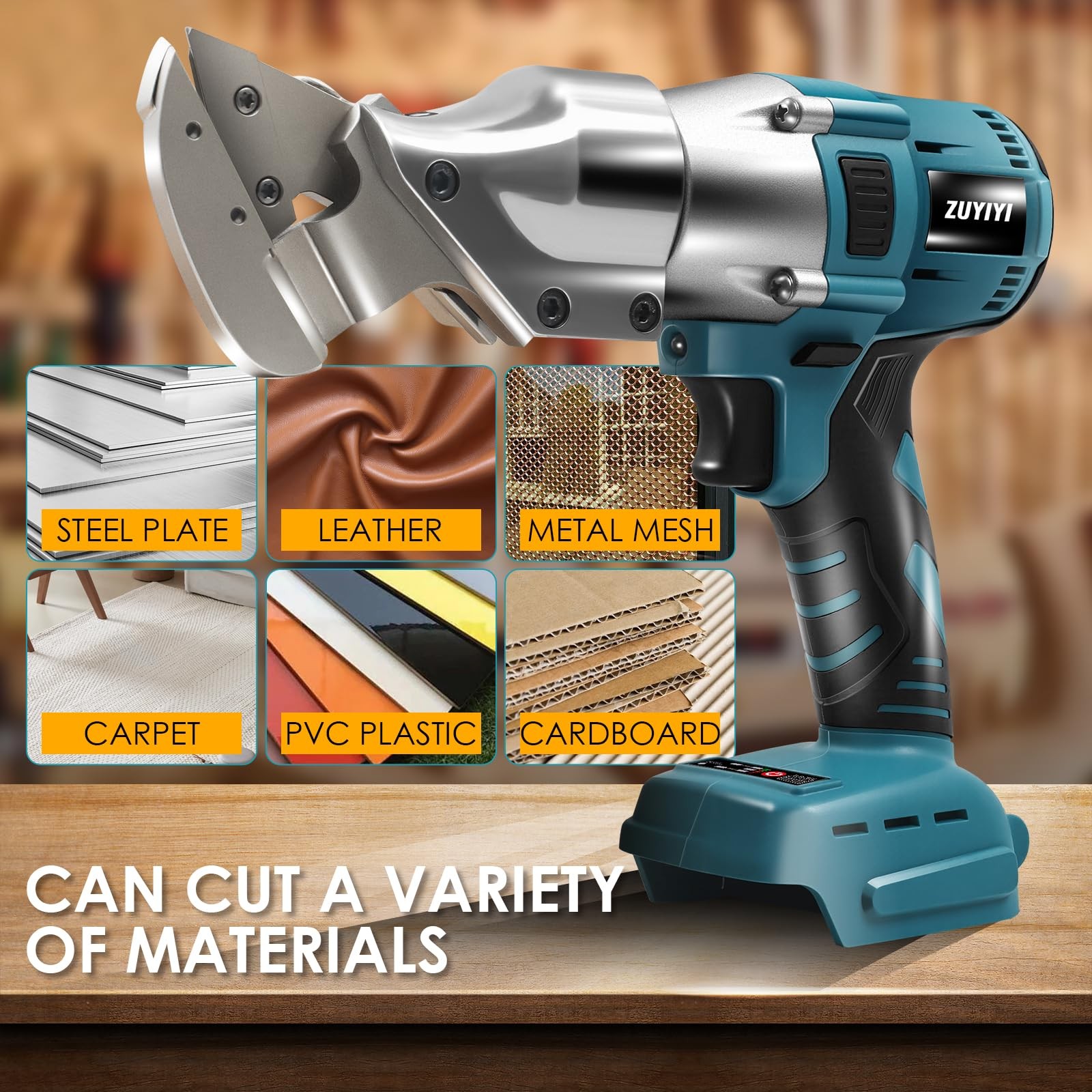 Cordless Metal Shear Cutter for Makita 18V Battery (Not Included), 400N.M 14G…