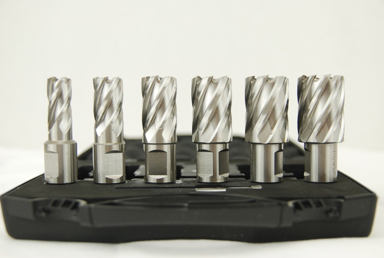 BRM35A-B Mag Drill by BLUEROCK ® Tools + 1″ Annular Cutter Set, Package Deal