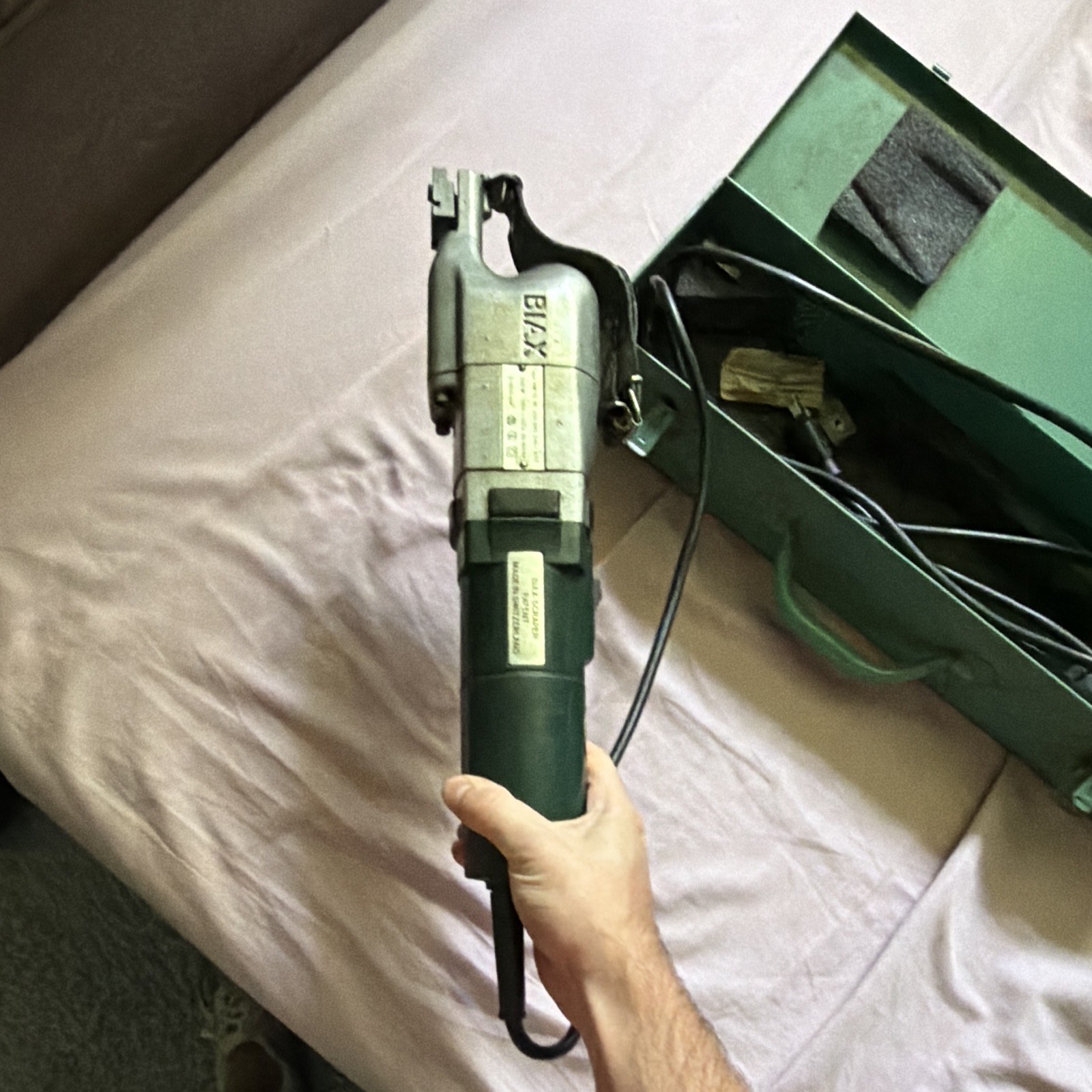 BIAX POWER SCRAPER HM 10 VK Electric Finishing Tool 20-24K/Min Metal Case