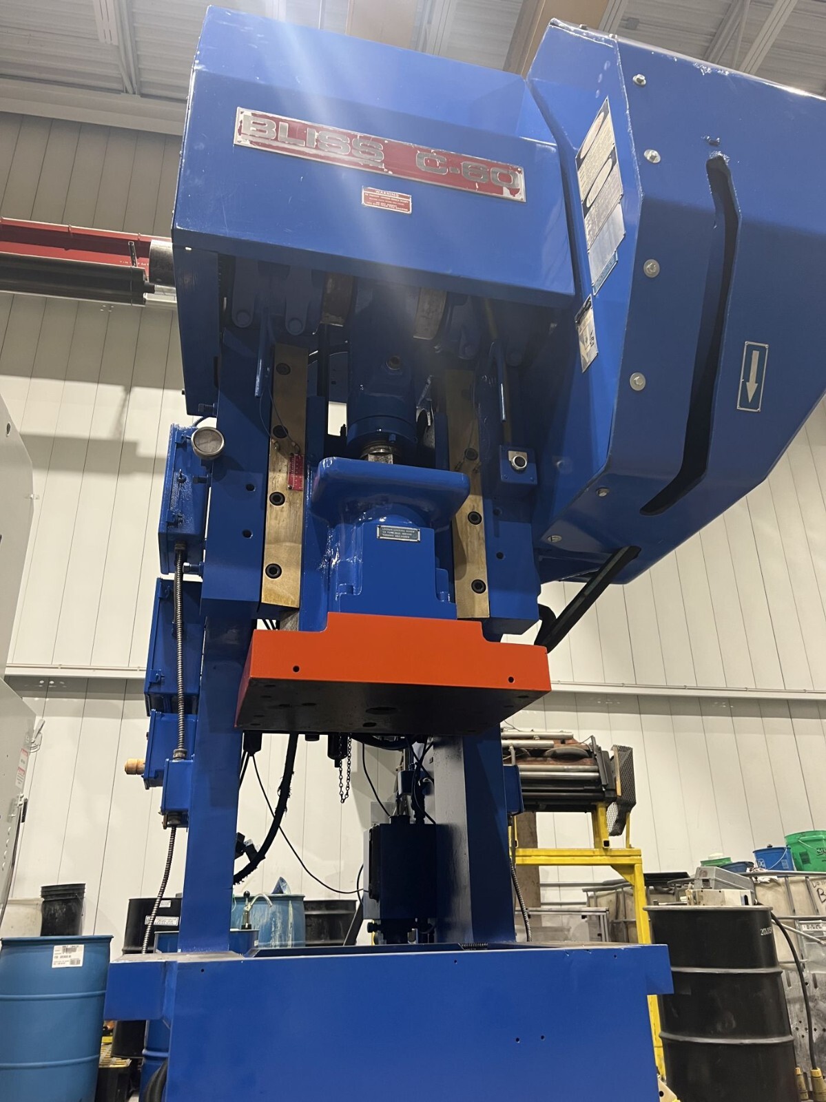 60 Ton Bliss C-60 Flywheel Gap Frame Press Industrial Stamping (1996)