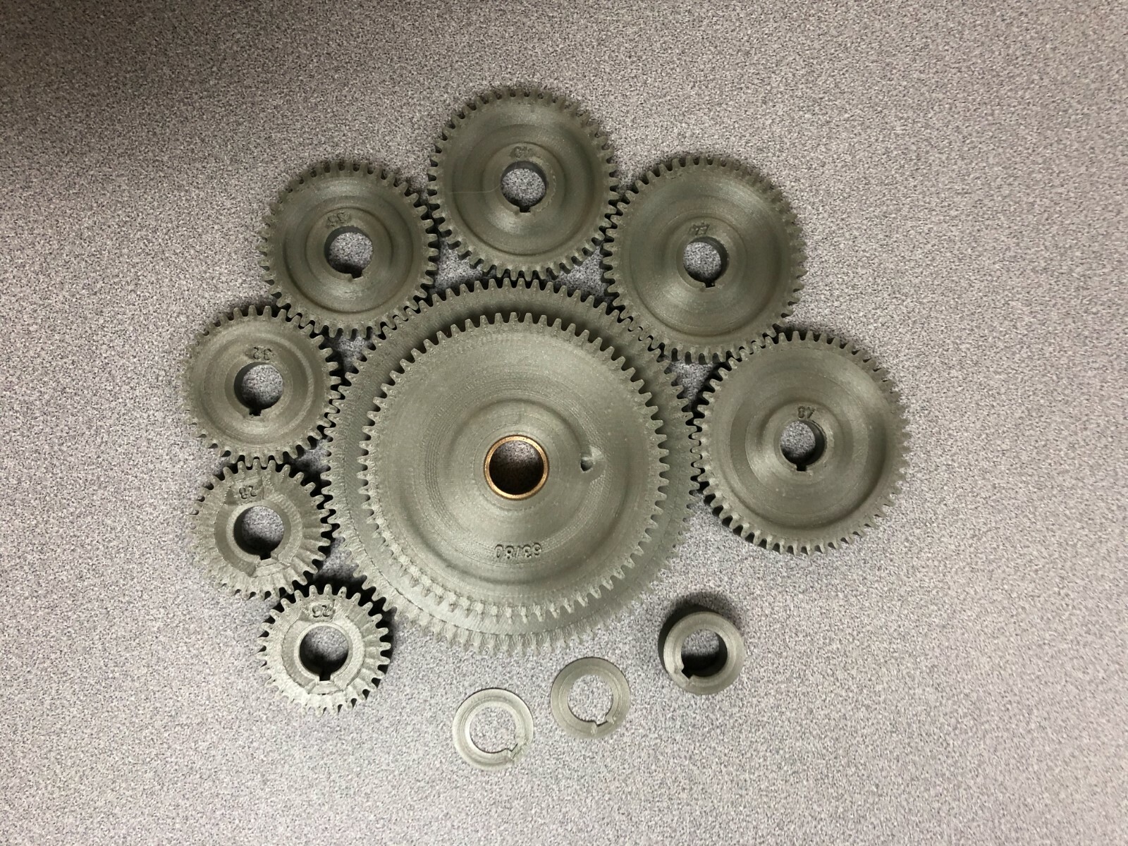 SOUTH BEND 9A/10K METAL LATHE, METRIC TRANSPOSING GEAR SET WITH CASE Very Nice!