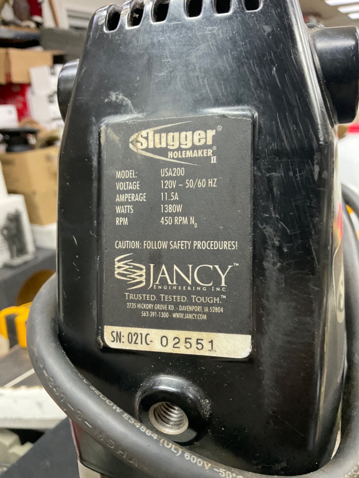Slugger Holemaker II Magnetic Drill USA200