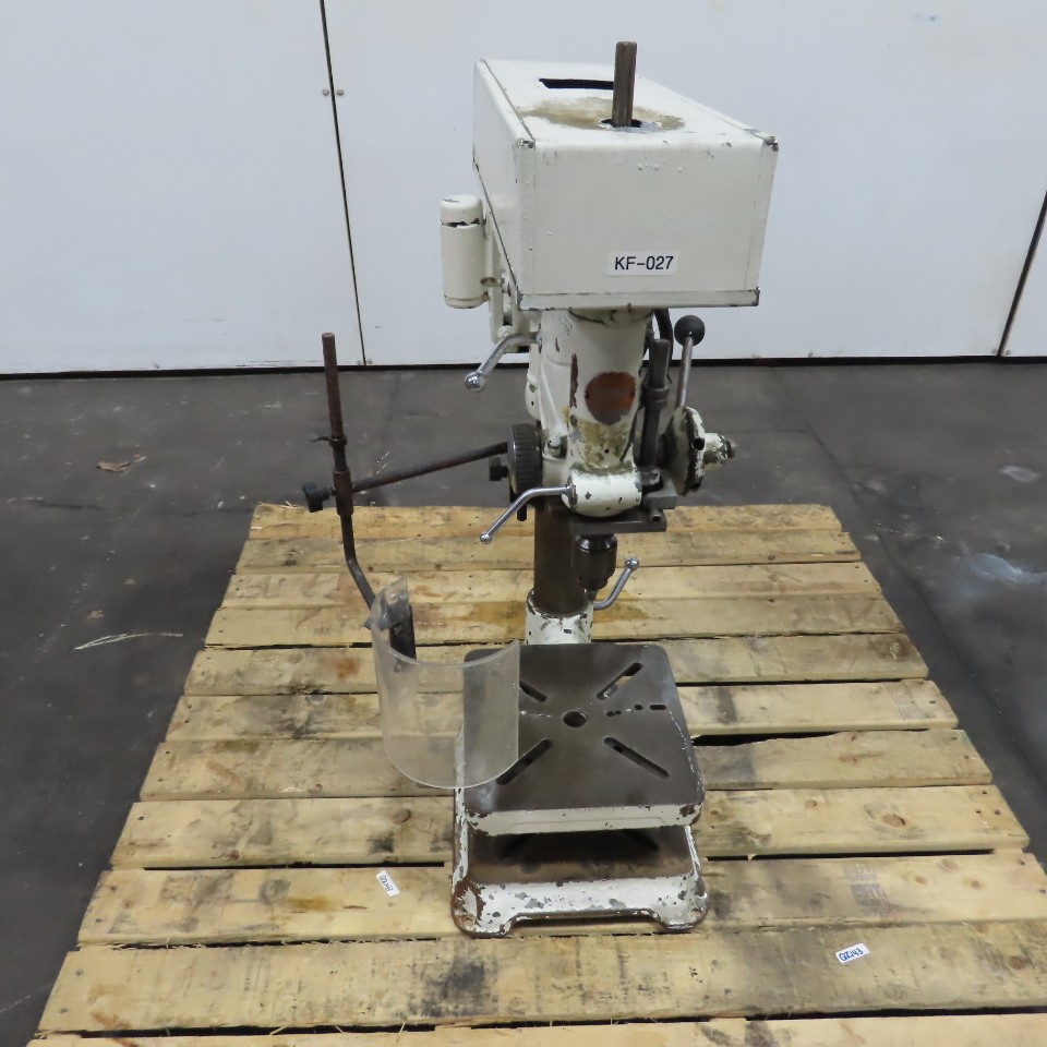Atlas No. 64 1/2HP 15″ Bench Drill Press 120V 1PH 1/2″ Chuck 600-5200RPM