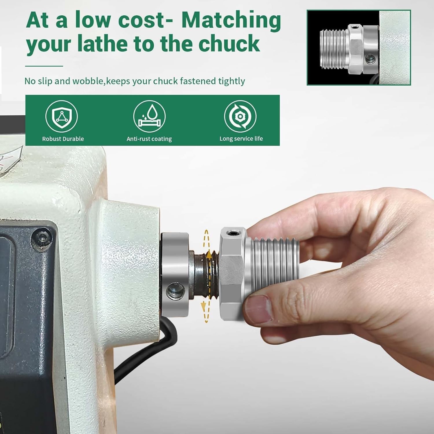 Lightweight and Reliable Lathe Spindle Adapter for Seamless Woodworking Projects