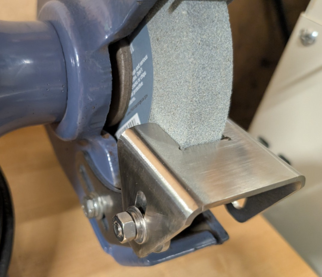 1pk Stainless U-Shaped 6in Bench Grinder Tool Rest (For Baldor and Others)