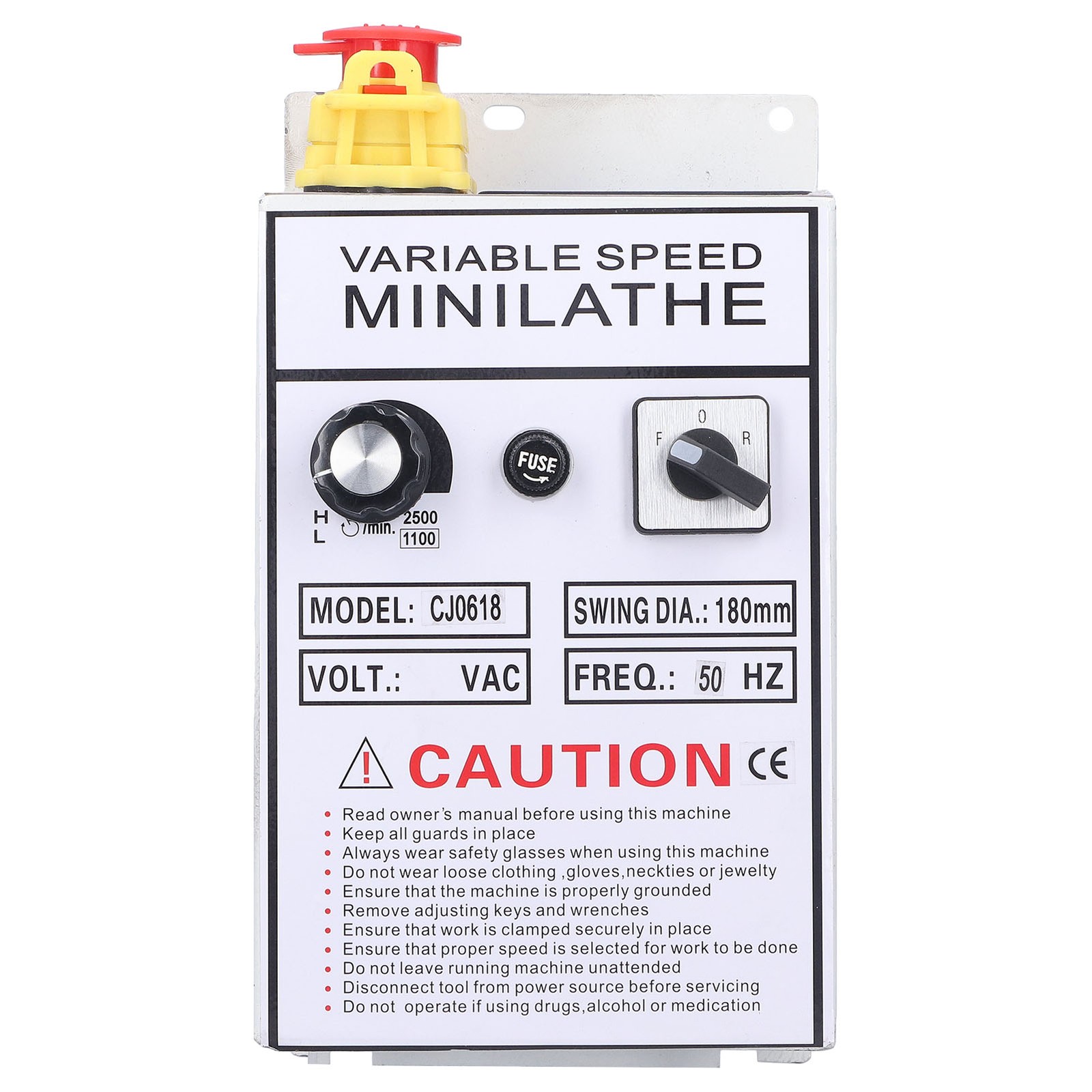 Lathe Control Box Efficient Speed Controller For Working With Lathe Tool AC 220V
