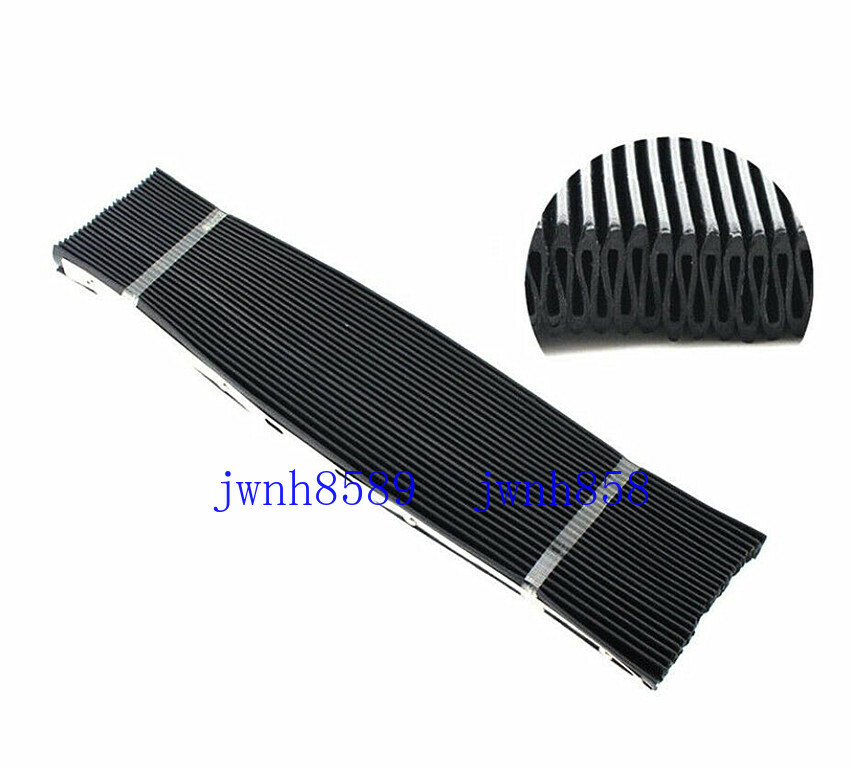 Milling Machine CNC Part Accordion Type & Retractable Way Black Rubber Cover New