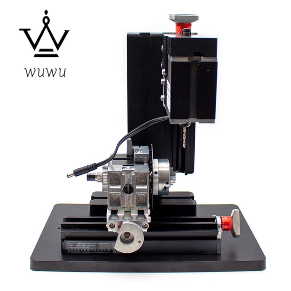 60W Metal Indexing Milling Machine DIY 6 Axis Drilling Milling Machine 12000rpm