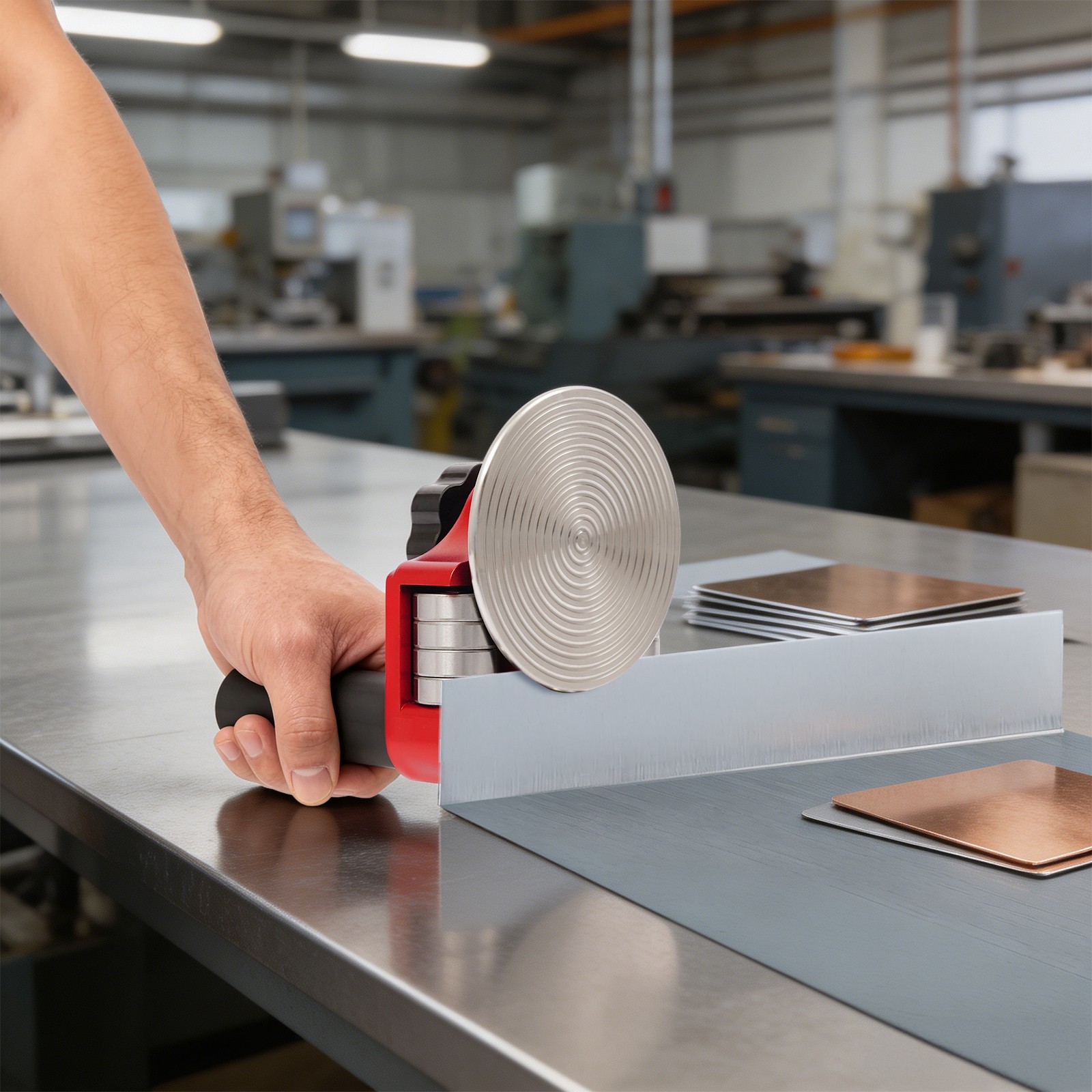 90°-180°hand Sheet Metal Bender Single Station Disc Metal Bending Tool