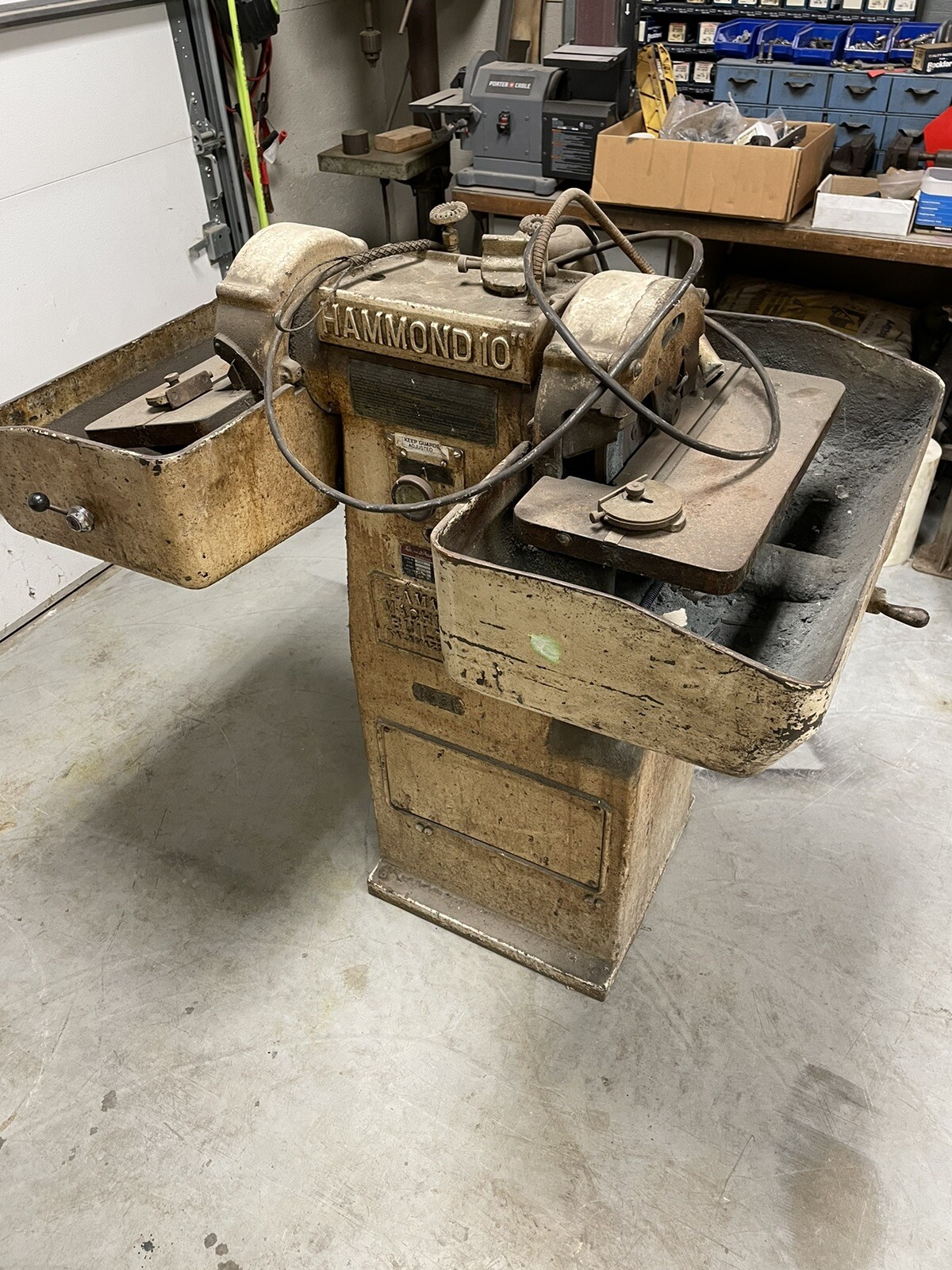 HAMMOND 10″ CARBIDE TOOL GRINDER, MODEL W-10