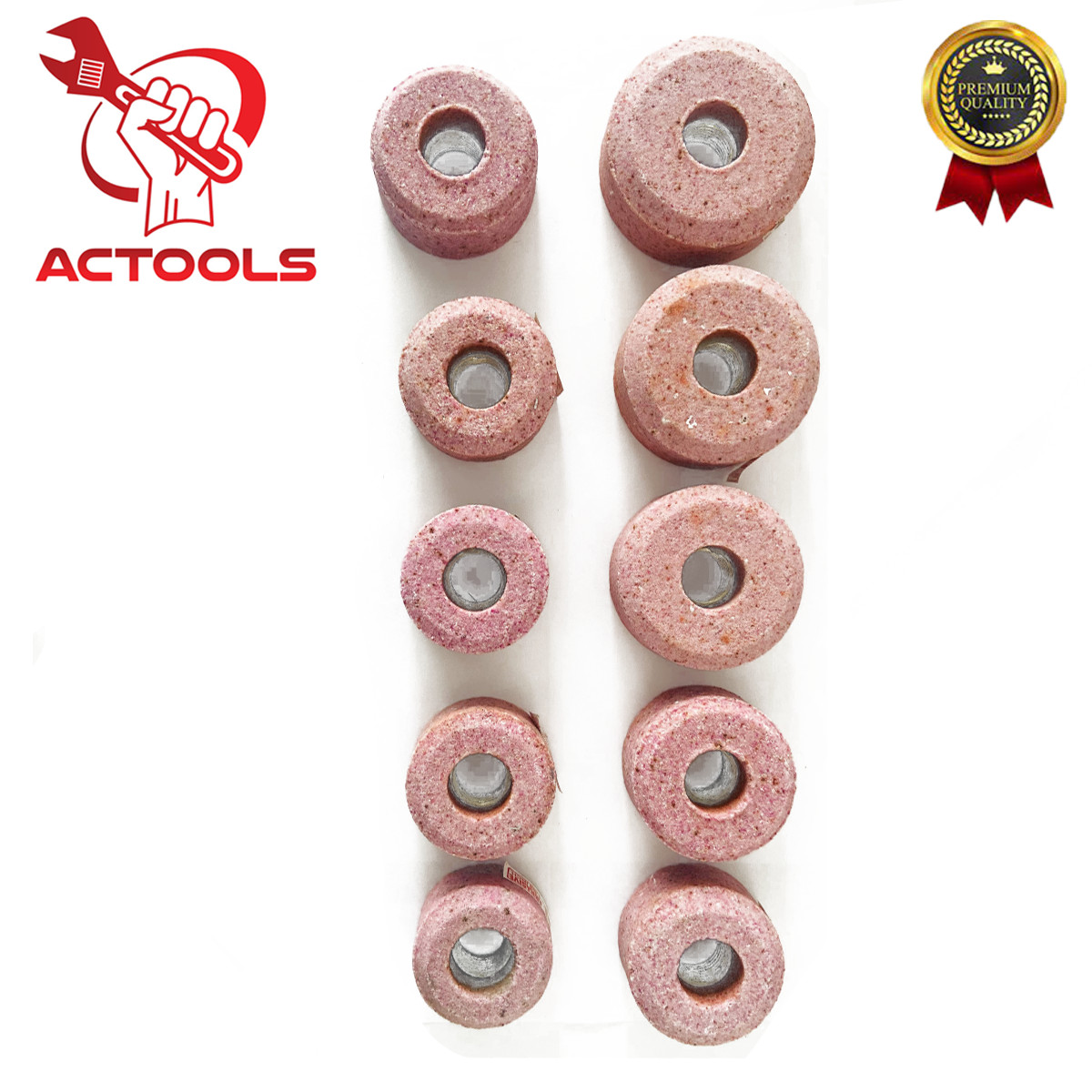 Sioux Valve Seat Pink Grinding Wheels Set 10 Pcs Stone Holder Star Drive 11/16”