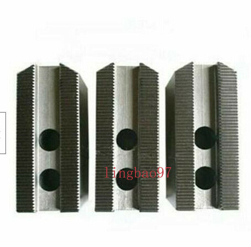 3x 120° Soft Steel Pointed Jaw Chuck For 5” CNC Lather Chuck Self-Centering Tool