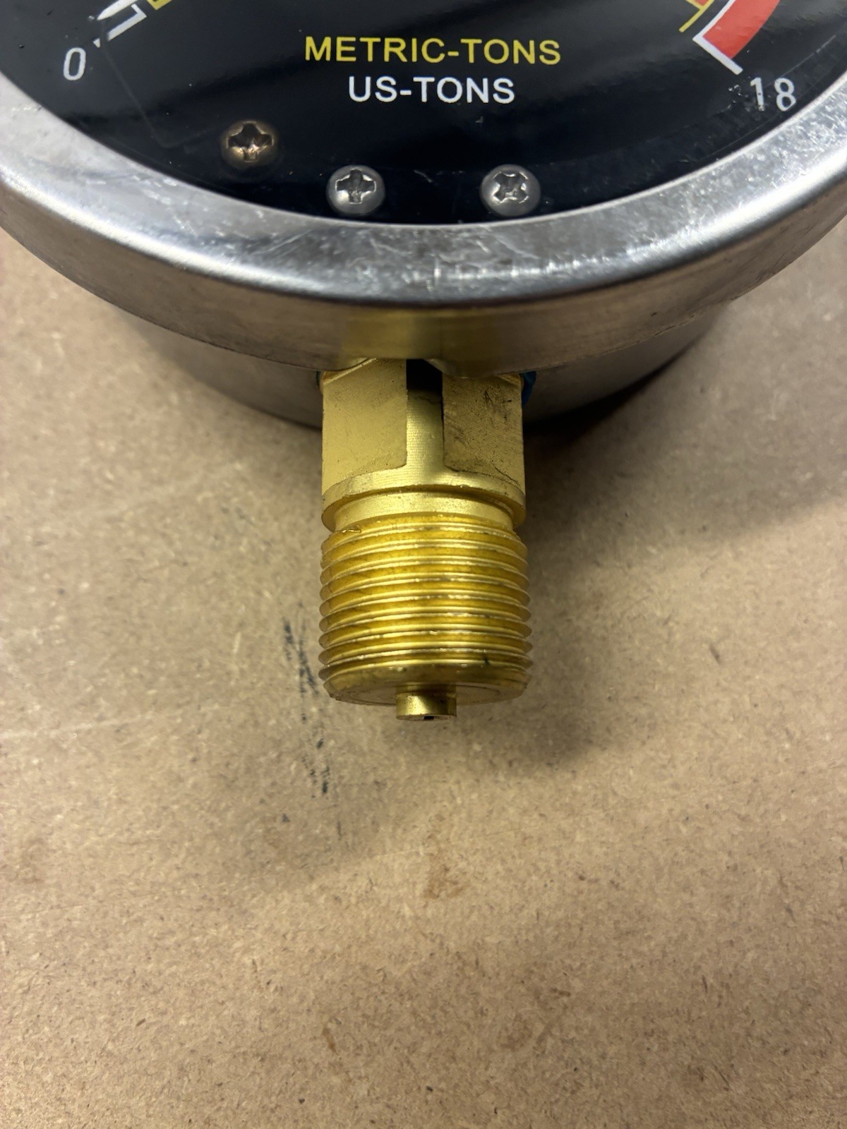 Performance Tool 12T Shop Press Hydraulic Piston And 4” Pressure Gauge