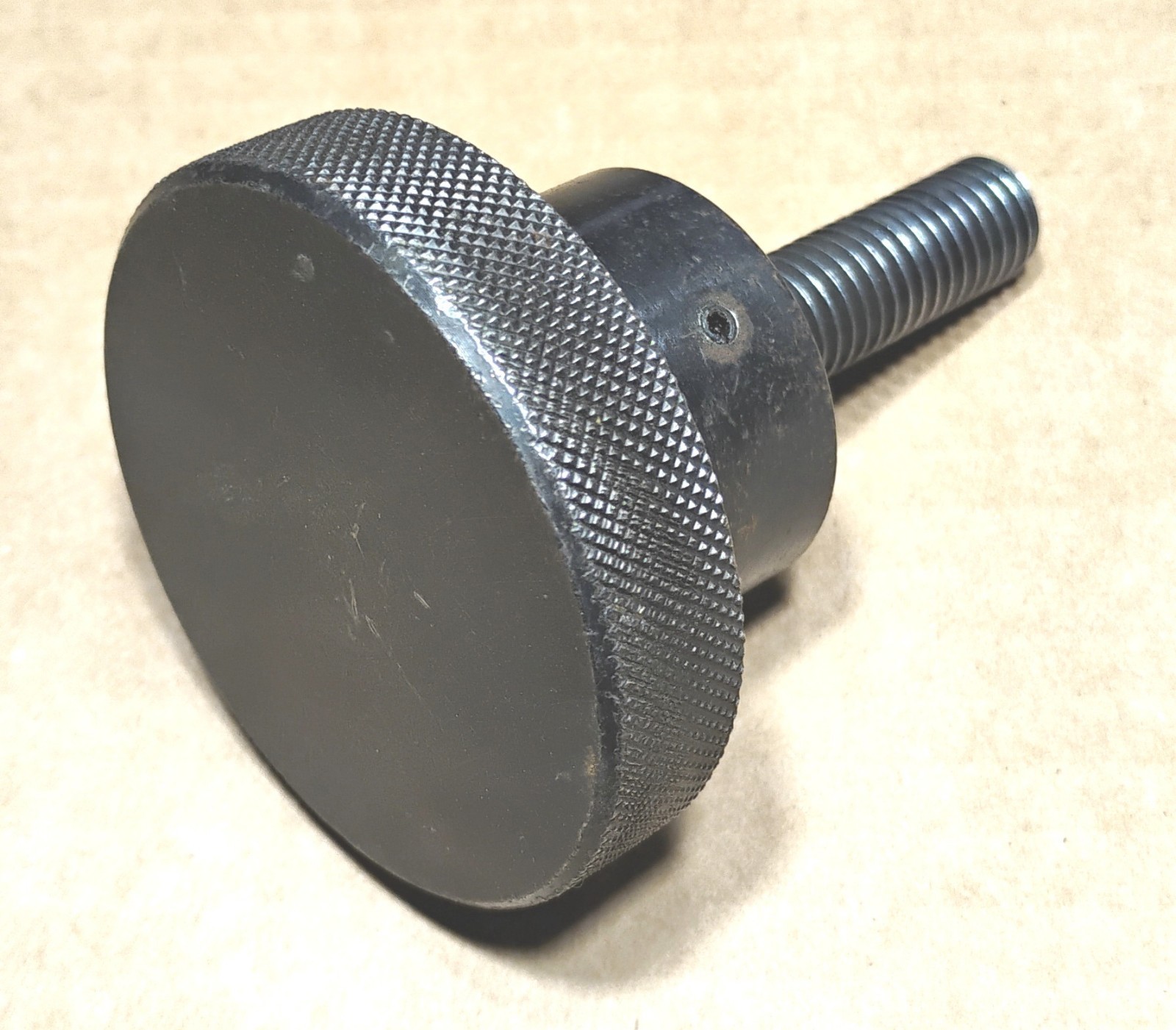 Vintage 2-1/2 Inch Diameter Round 1/2-13 Threads machine handle hand wheel part