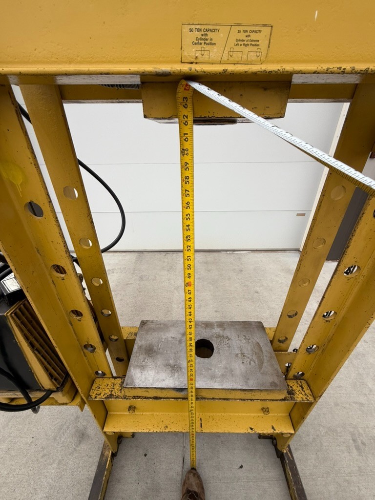50 Ton 13″ Stroke Enerpac H-FRAME Electric HYDRAULIC PRESS 120V Single Phase