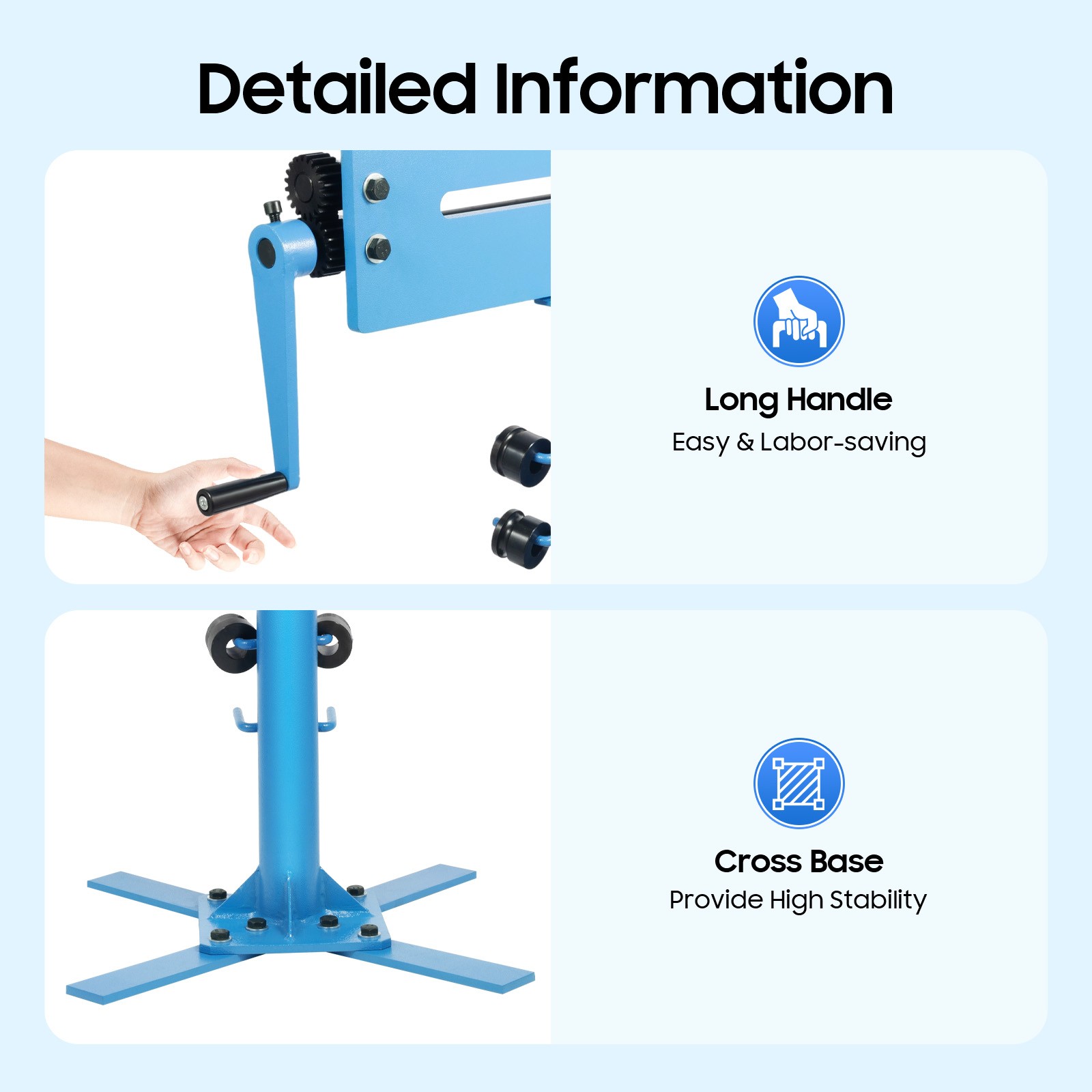 Manual Bender Bead Roller Sheet Metal Bending Machine 6 Pairs Profile Roller