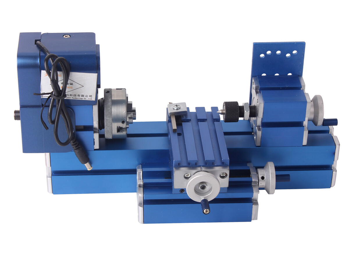 Mini Lathe Machine DIY Metal Tool CNC Benchtop Wood Lathe Woodworking For Hobby