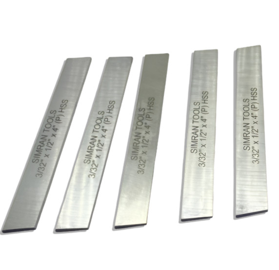 5x Cut Off Blade (3/32″ x 1/2″ x 4″) M2 Grade HSS Hardened & Ground Parting Tool
