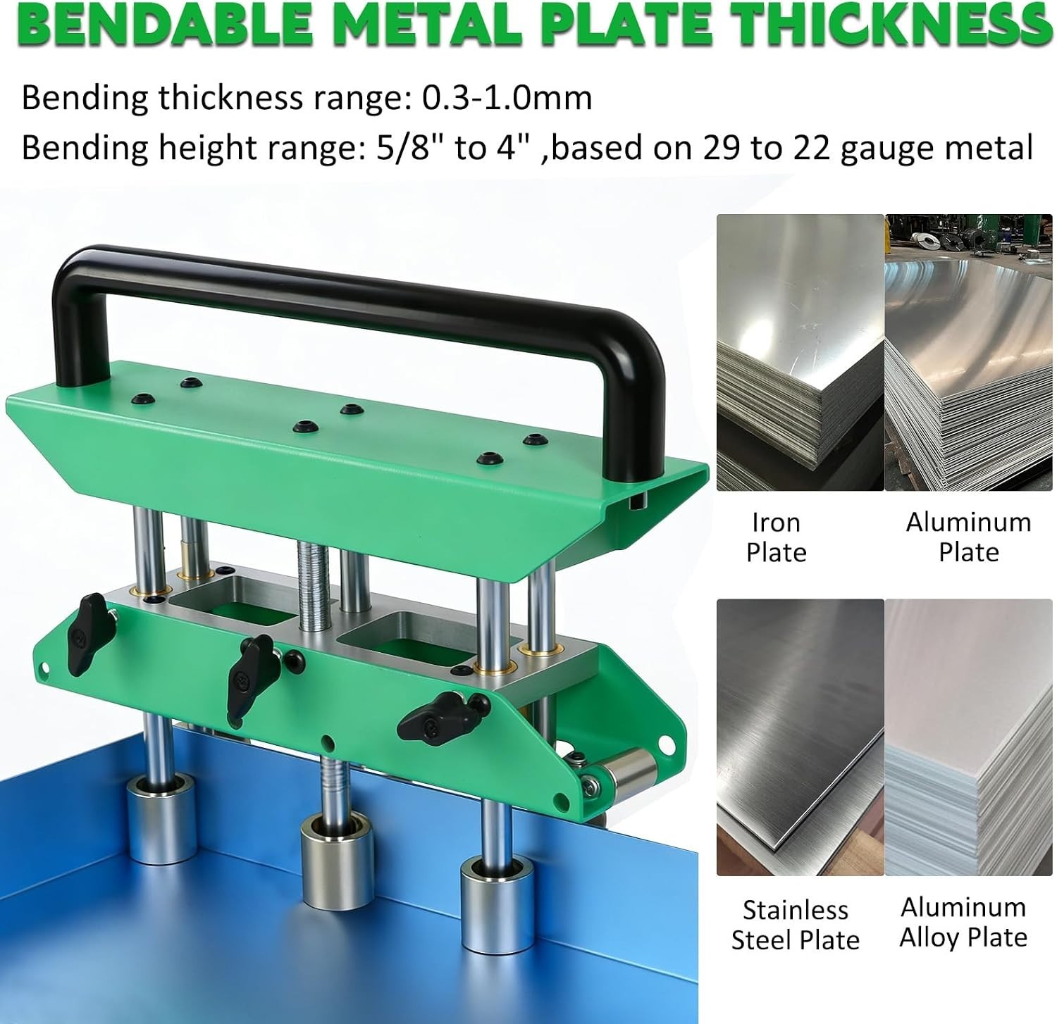 Versatile Steel Edge Roller Bender with Dual-Scale Gauge and Brass Connections