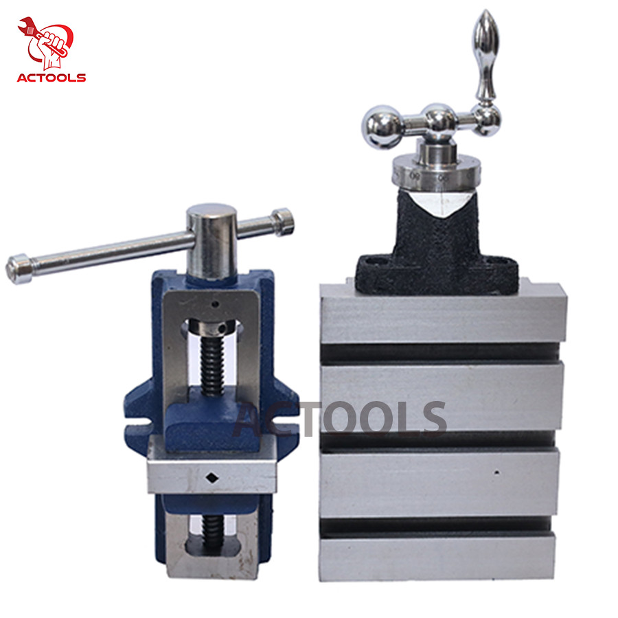 Lathe Vertical Milling Slide Fixed Base 4″ x 5″ And 2″ Self Centering Vice Vise