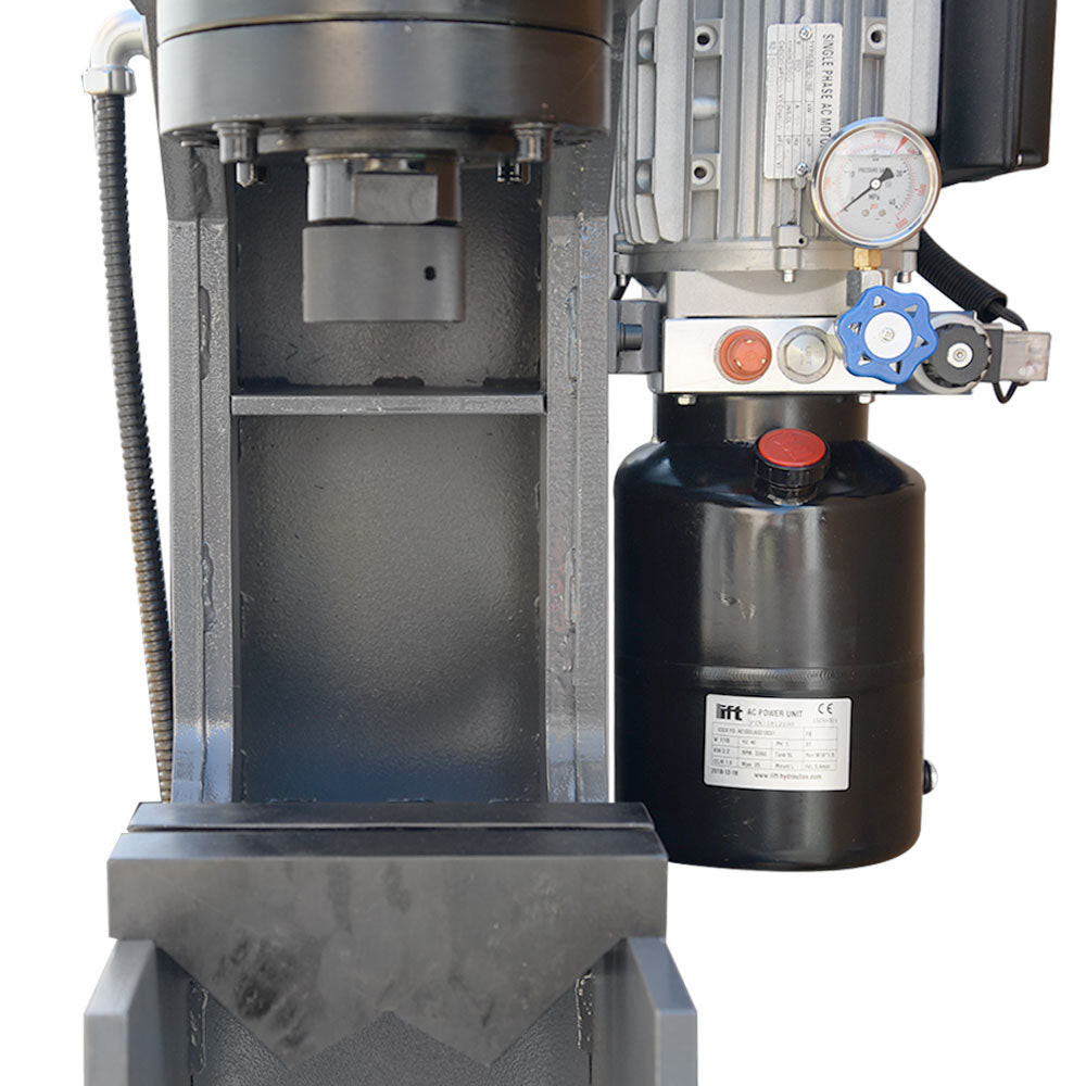 Stroke 110 Volt Motor 3HP 3,360 RPM C-Frame 25 Ton Hydraulic Press 7-7/8 Inch