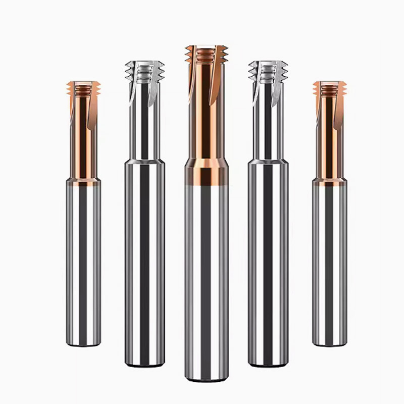 3-Teeth Thread Milling Cutter For Steel/Aluminum 3 Flute End Mill Tungsten Steel