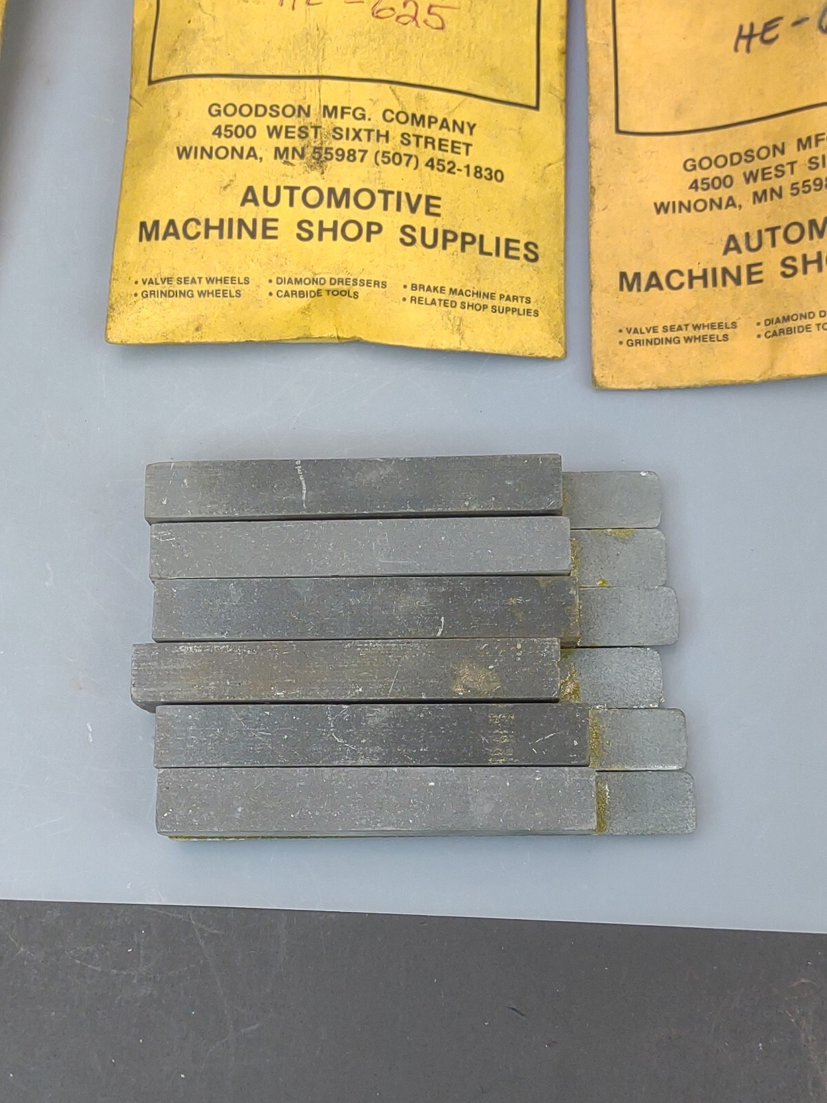 NOS Goodson HE-625 Honing Stones-3 Sets/6 Stones- 280 Grit-
