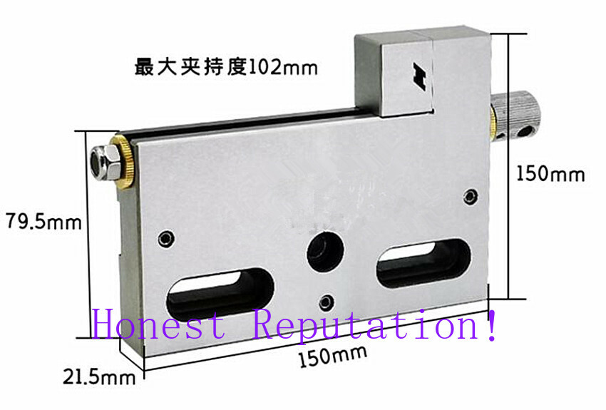 Wire EDM High Precision Vise Stainless Steel 4″ Jaw 100mm Opening 3 Kg Clamping
