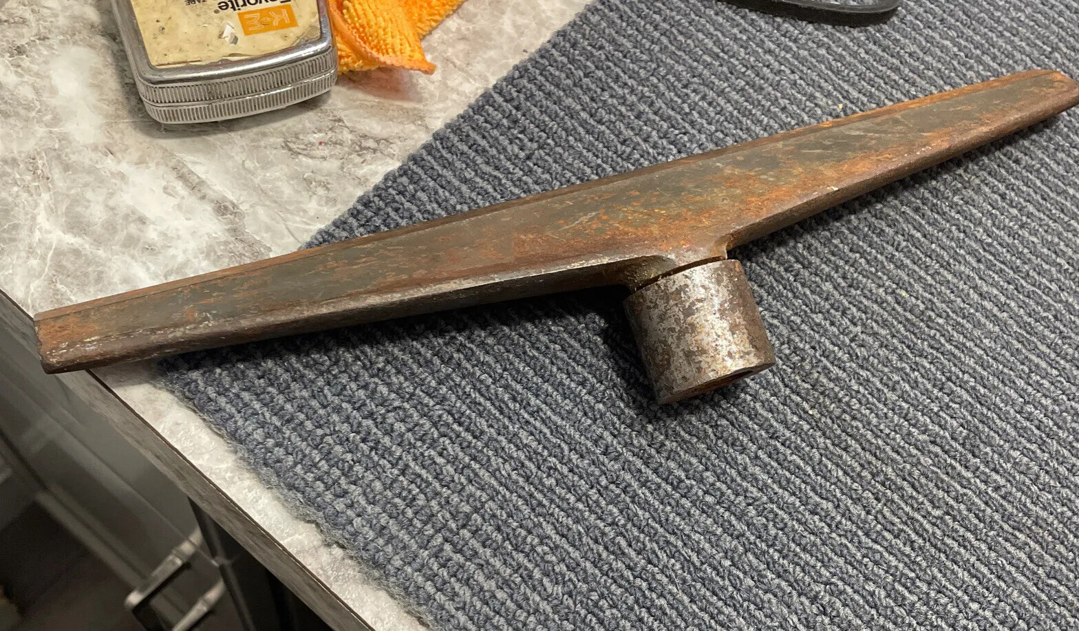 12″ Wide Tool Rest Cast Iron Green Paint