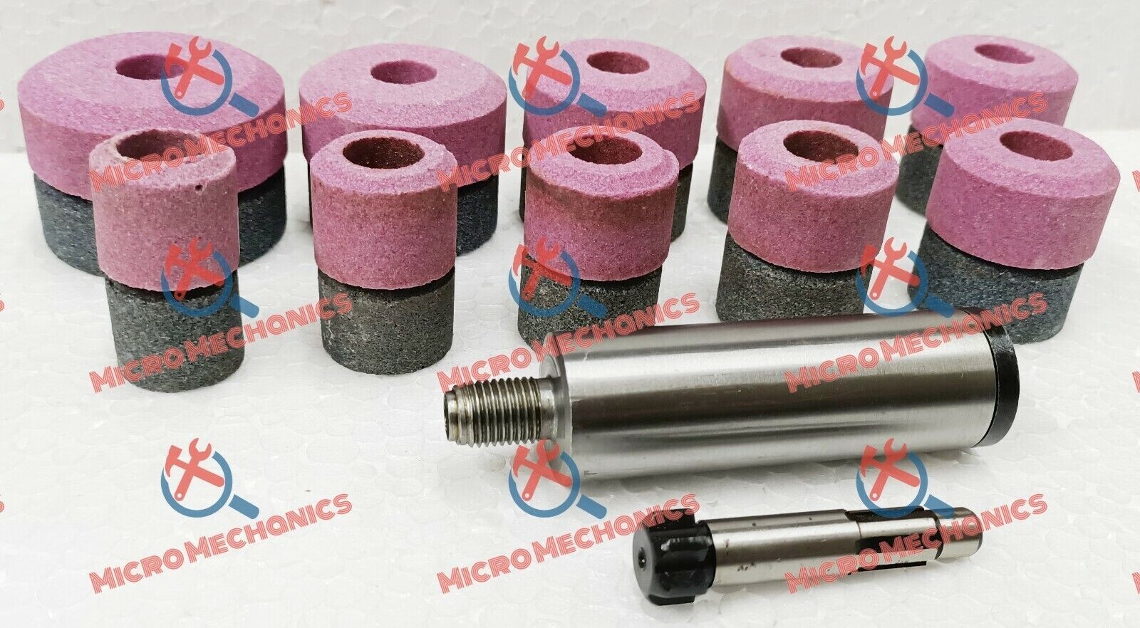 20x Valve Seat Grinding Stones + 2x Stone Holder + 2x Driver SIOUX Thread 11/16″