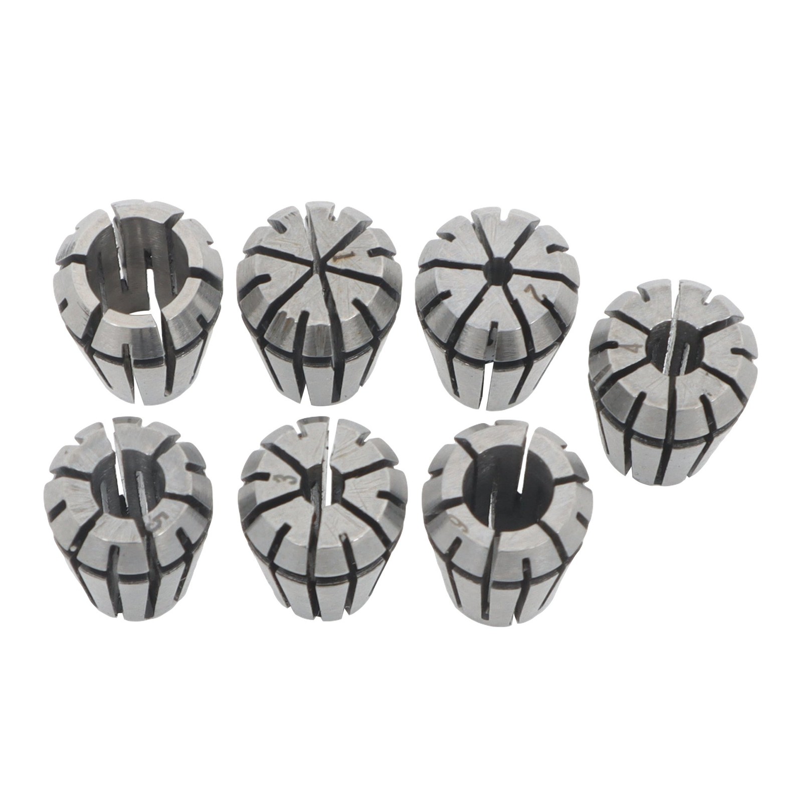 CNC Milling Lathe Tool ER11 Collet Set 7pcs 1mm to 7mm Included New