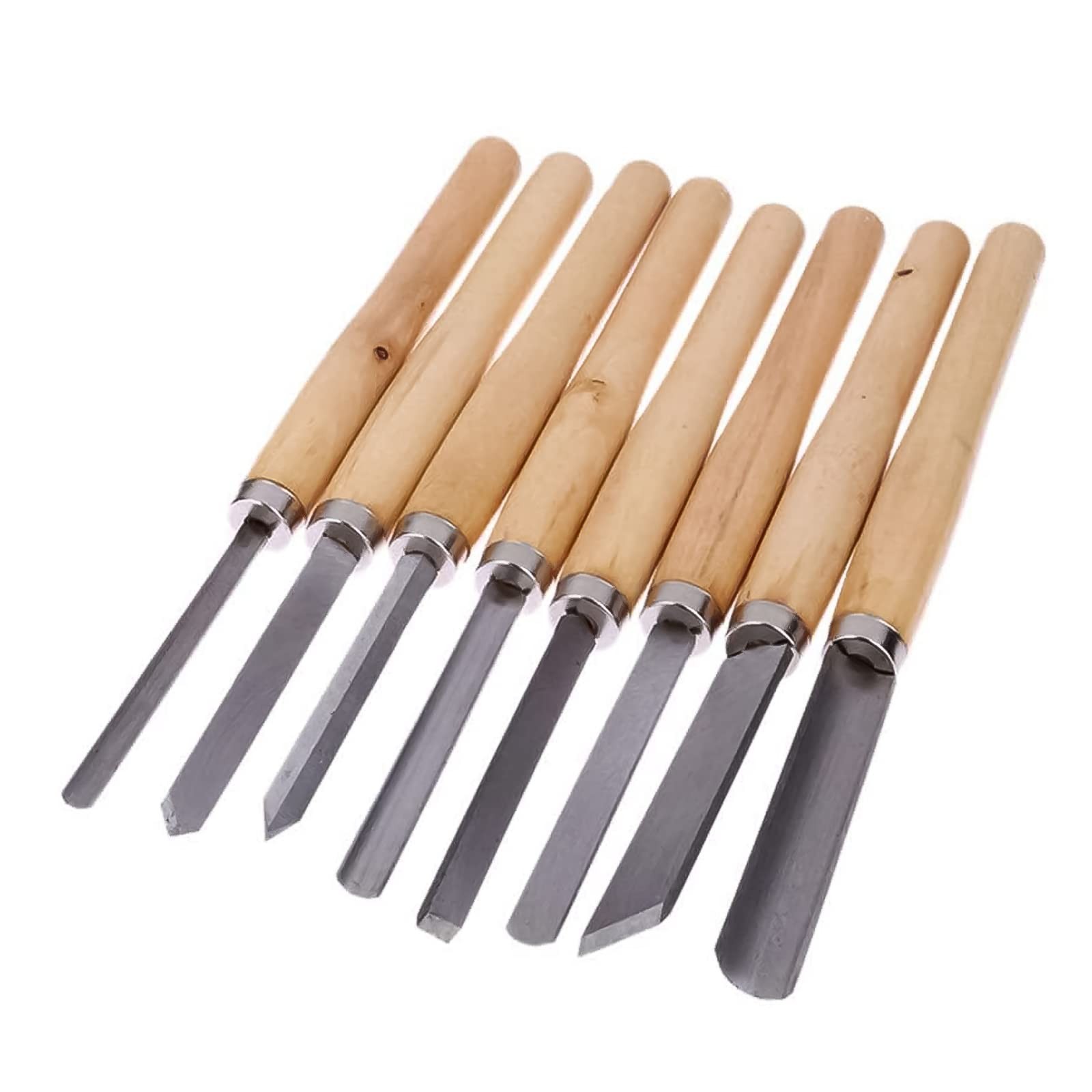8Pcs Wood Lathe Tools, Professional Wood Turning Tools for Lathe Chisel Set w…