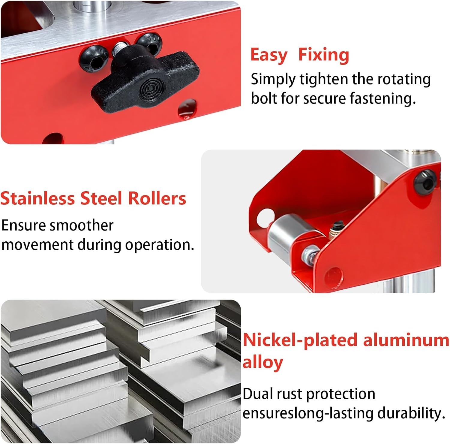 Versatile 3-Station Sheet Metal Bender – Bends 0.5”-5” Metal Sheets with Ease