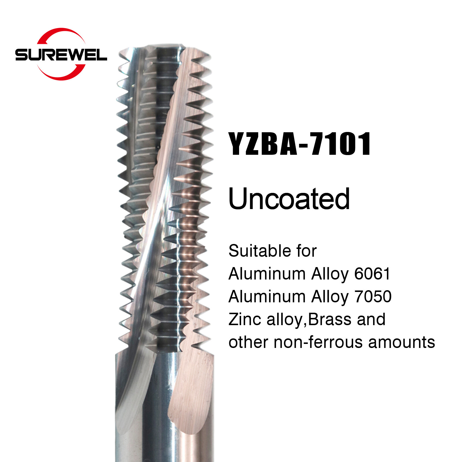 HRC65 CNC Carbide British BSP G1/4-19 Cutter Full Teeth Thread Milling Cutter