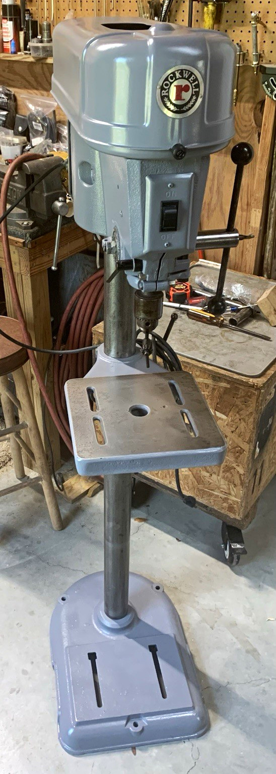 Delta Rockwell 15-017 Floor Drill Press 15″ Swing 12-Speed 1/2″ Chuck 1/2HP