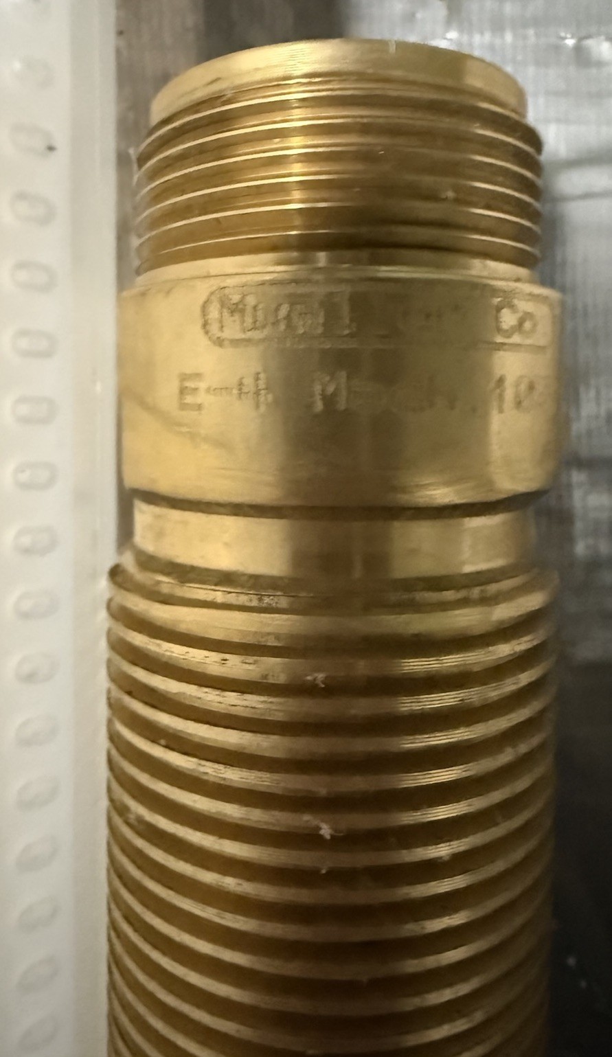 Mueller E-4 Drilling Machine inner Brass Part 36898-SER Brand New