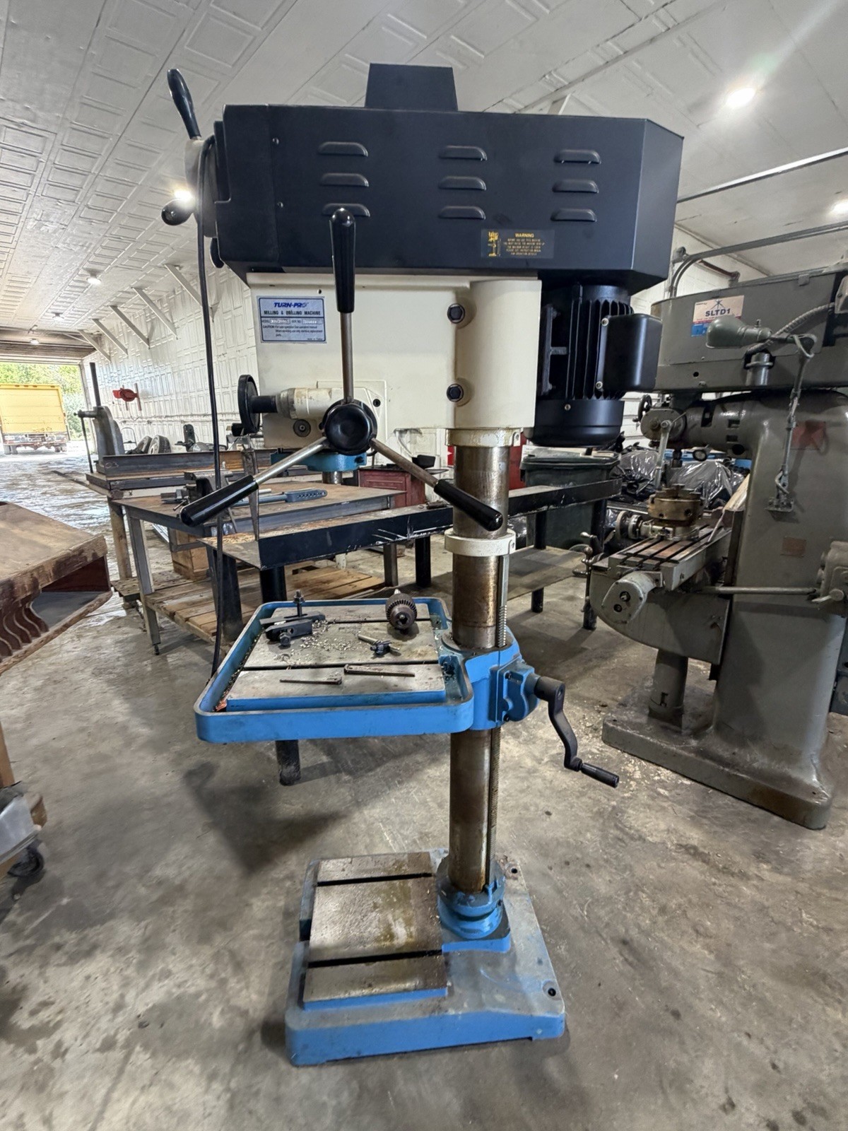 Turn-Pro Milling & Drilling Machine Model 126-2655 Floor Standing Good Shape!