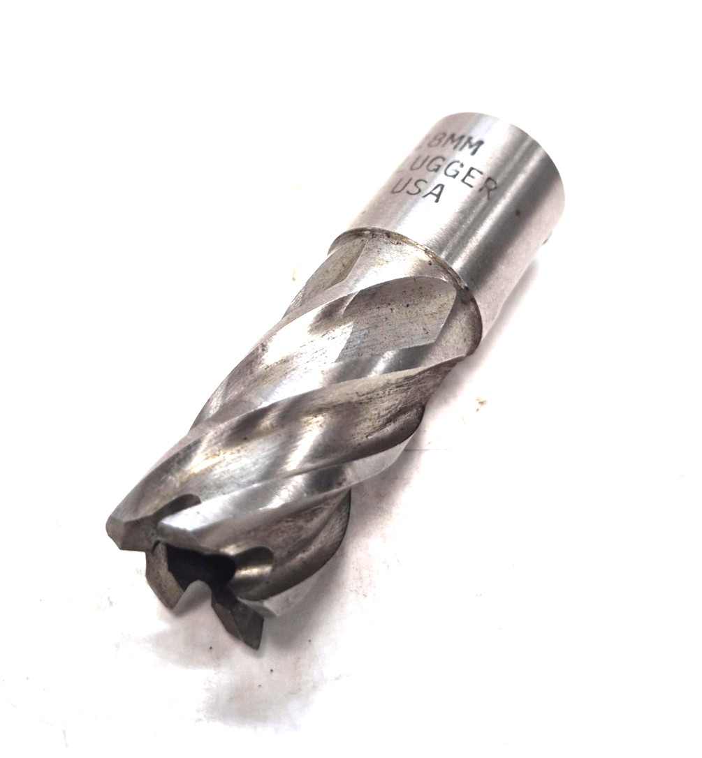 SLUGGER 18 MM BIT F7 WELDON FLAT 2-3/8″OAL 1-1/2″LOC 5/16″-PILOT-DIA 5-FLUTE HSS