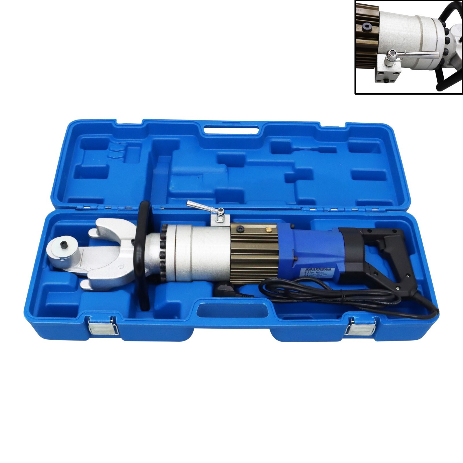 Small Portable Electric Bending Machine Hand Held Rebar Bender 6-22mm 220V